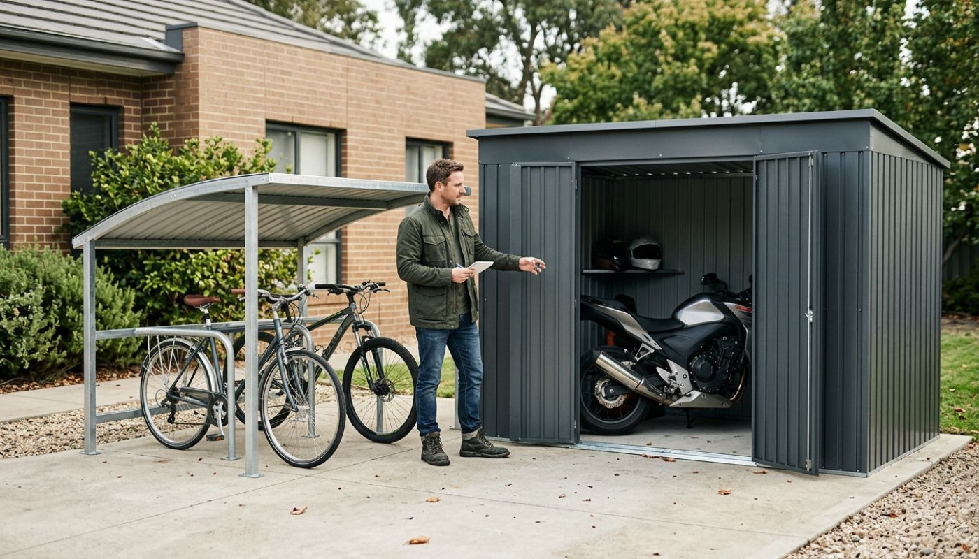 Comment choisir le bon abri métallique pour votre vélo ou moto ?